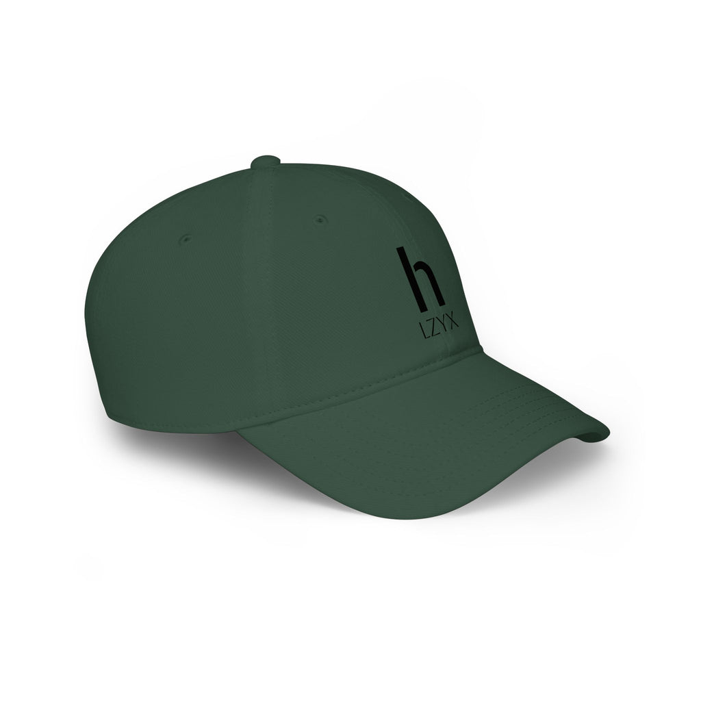 Minimal Monogram 'h LZYX' Low-Profile Baseball Cap