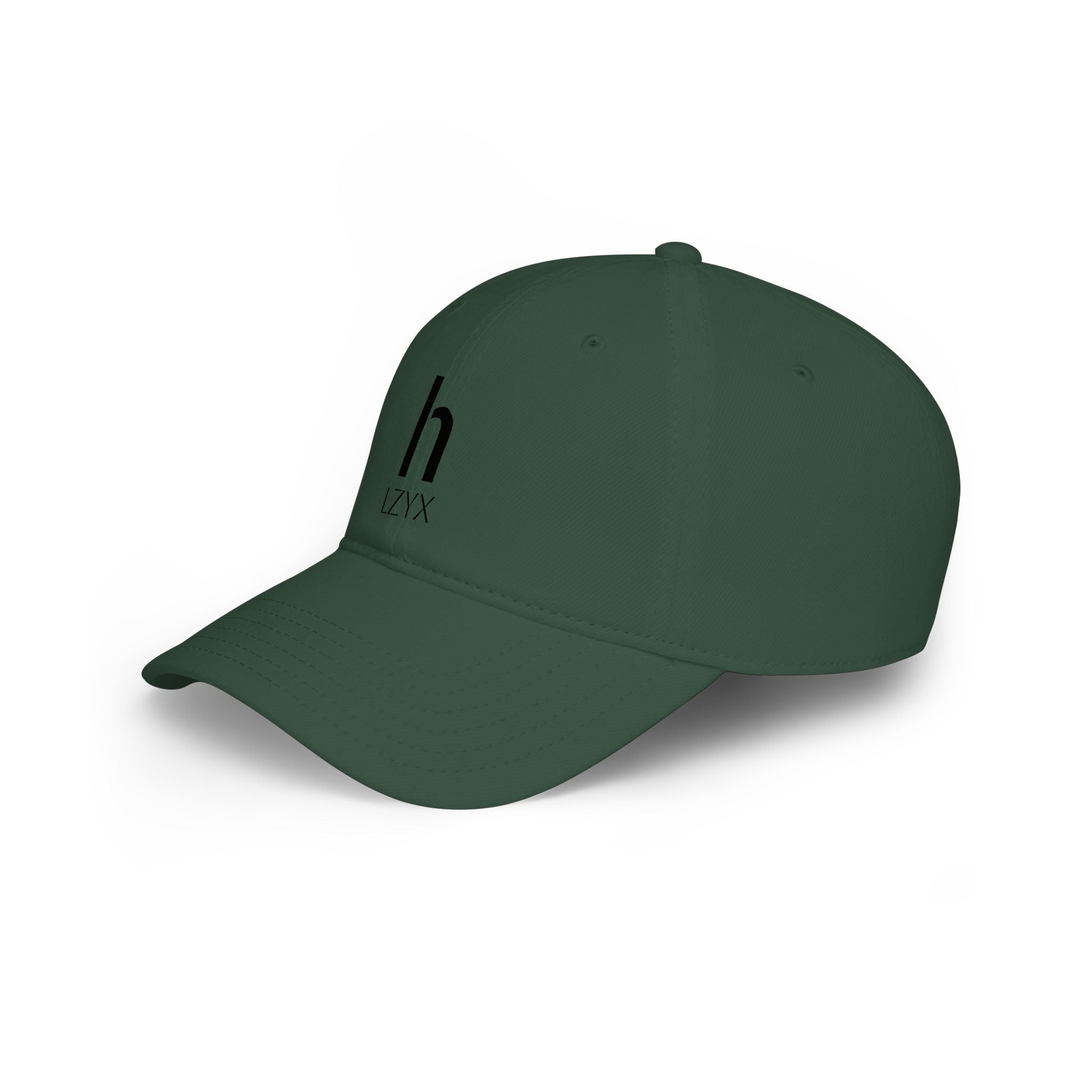 Minimal Monogram 'h LZYX' Low-Profile Baseball Cap