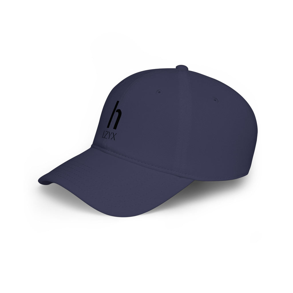 Minimal Monogram 'h LZYX' Low-Profile Baseball Cap