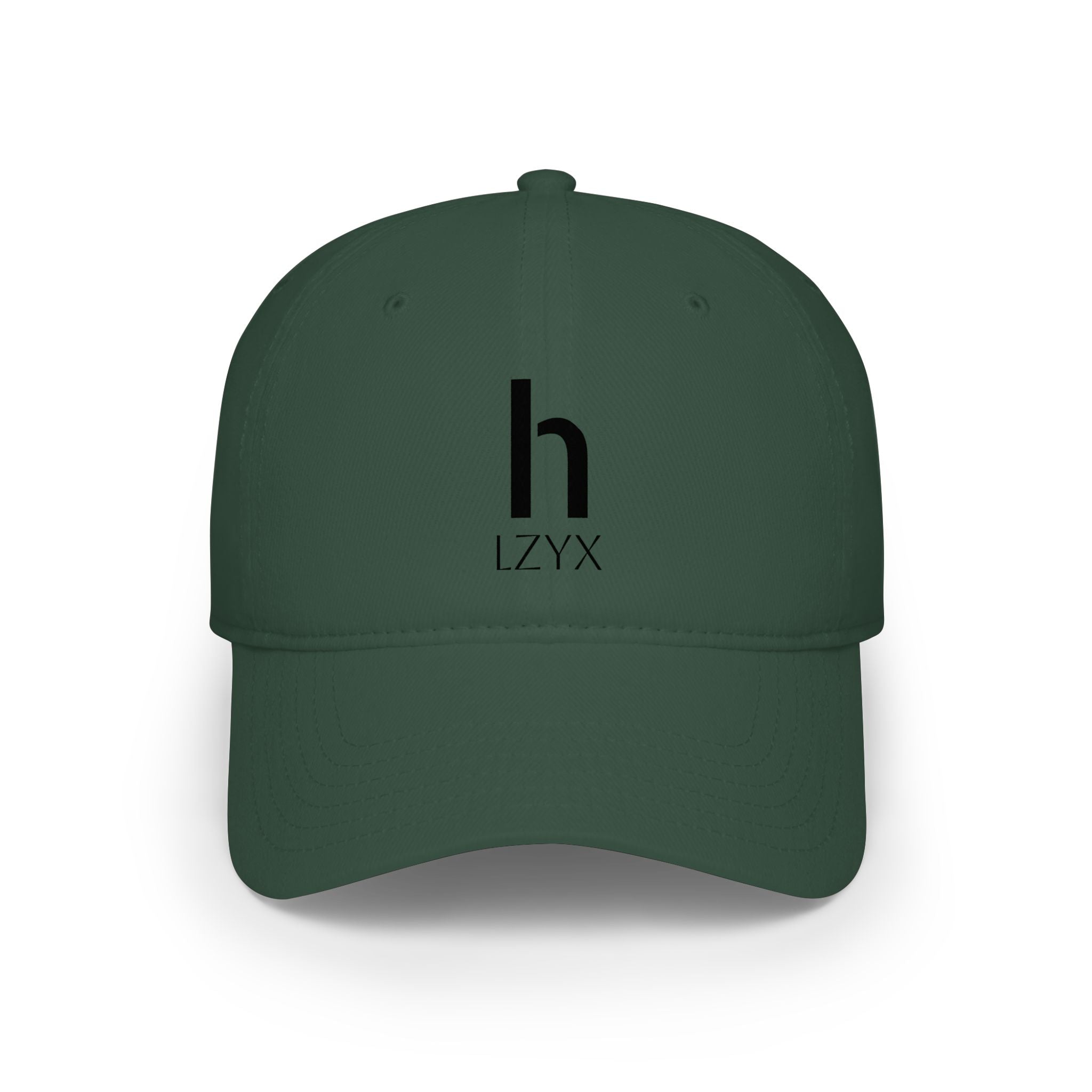 Minimal Monogram 'h LZYX' Low-Profile Baseball Cap