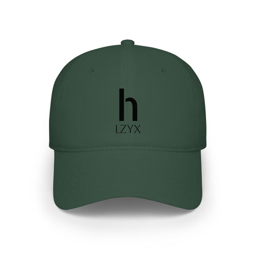 Minimal Monogram 'h LZYX' Low-Profile Baseball Cap