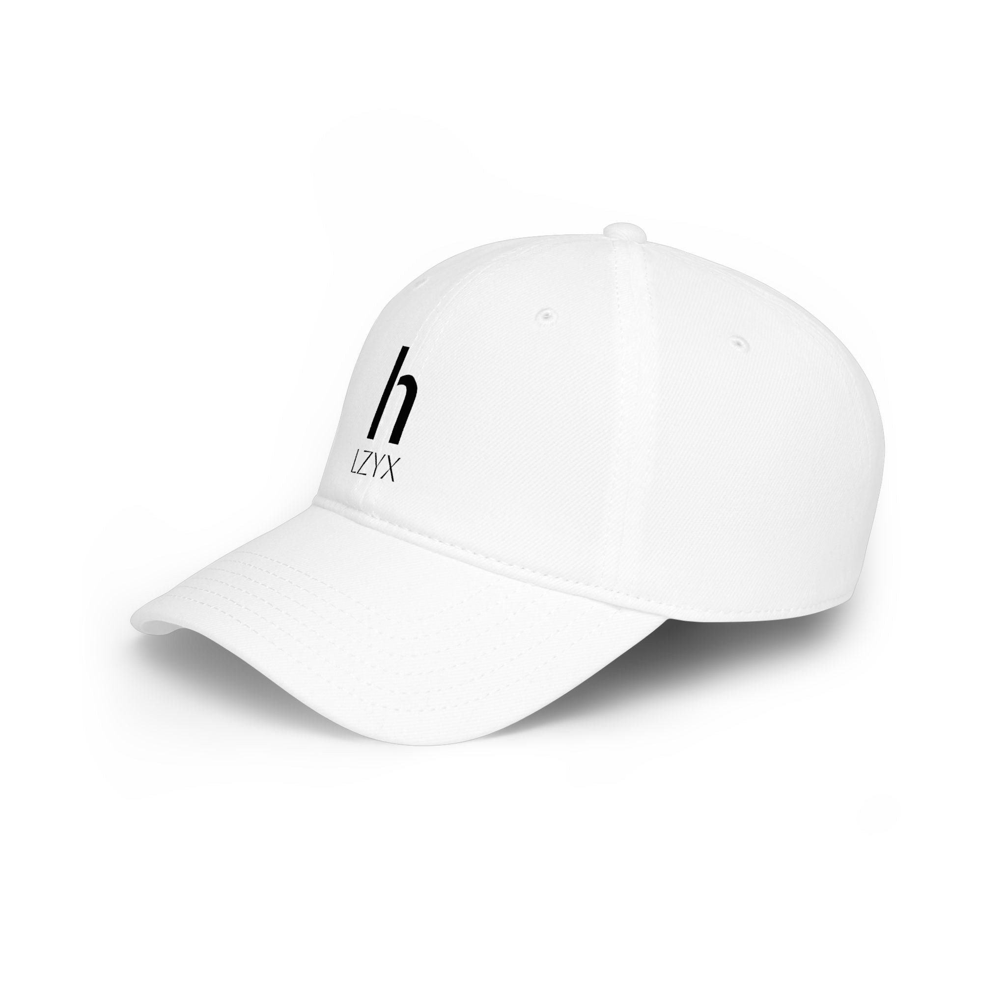 Minimal Monogram 'h LZYX' Low-Profile Baseball Cap