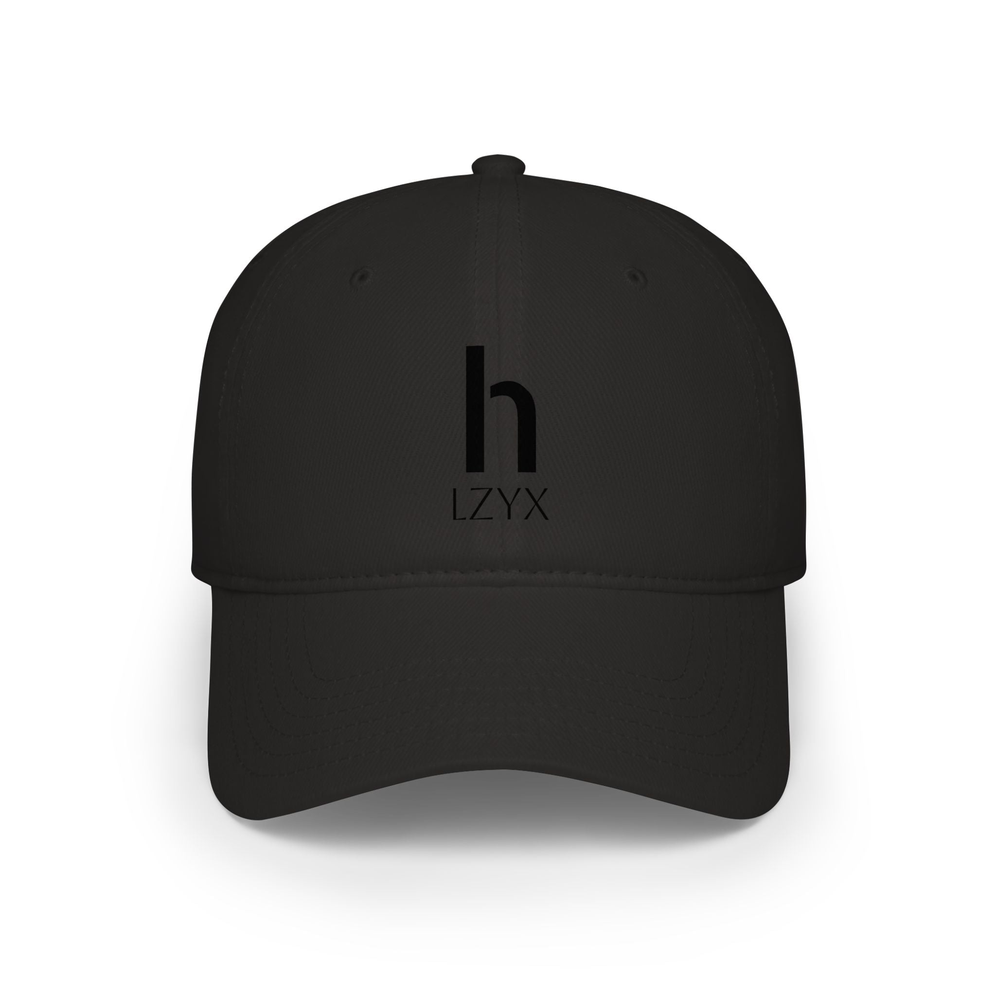 Minimal Monogram 'h LZYX' Low-Profile Baseball Cap