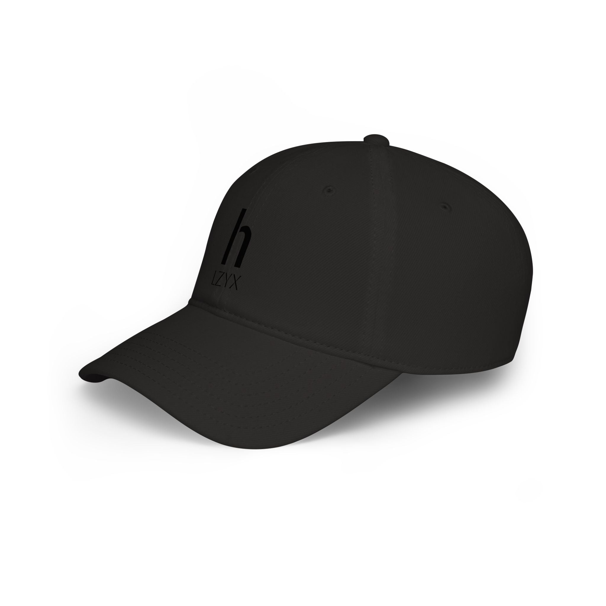 Minimal Monogram 'h LZYX' Low-Profile Baseball Cap
