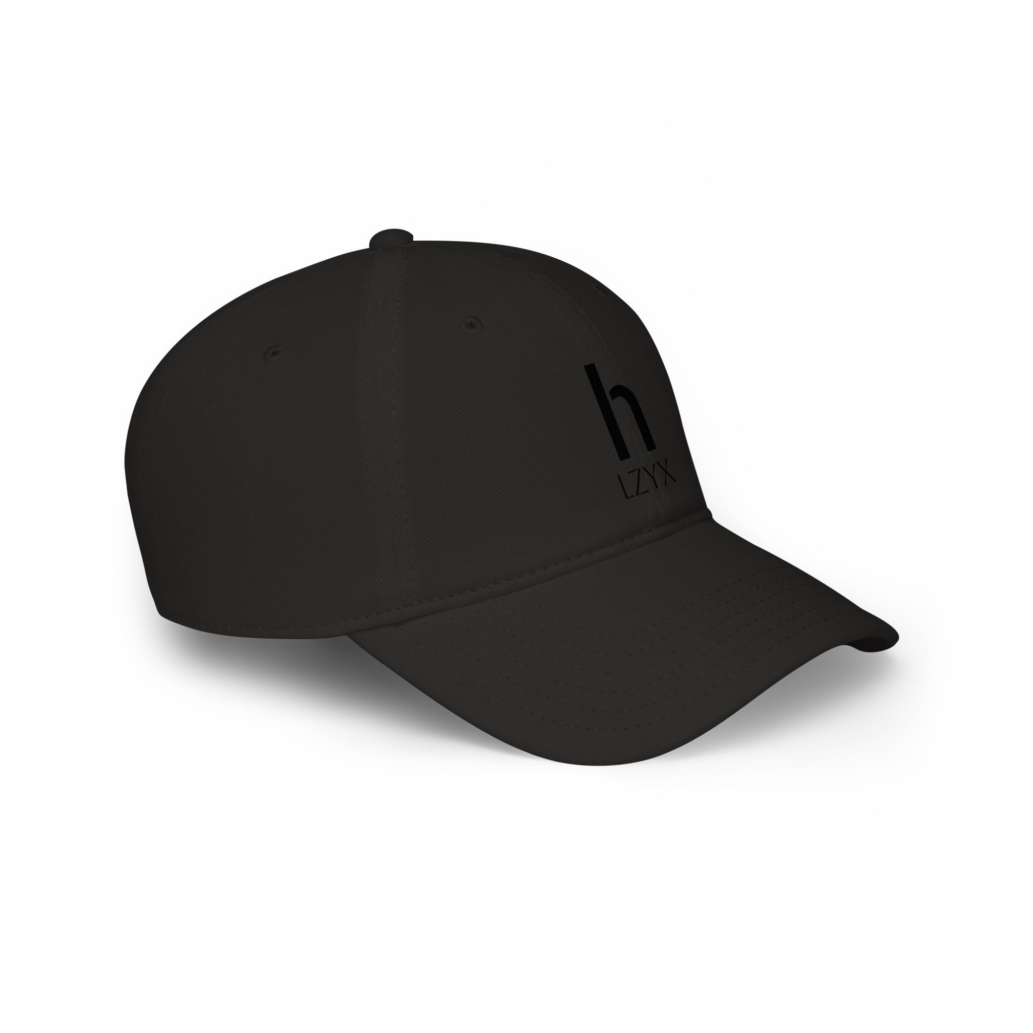 Minimal Monogram 'h LZYX' Low-Profile Baseball Cap