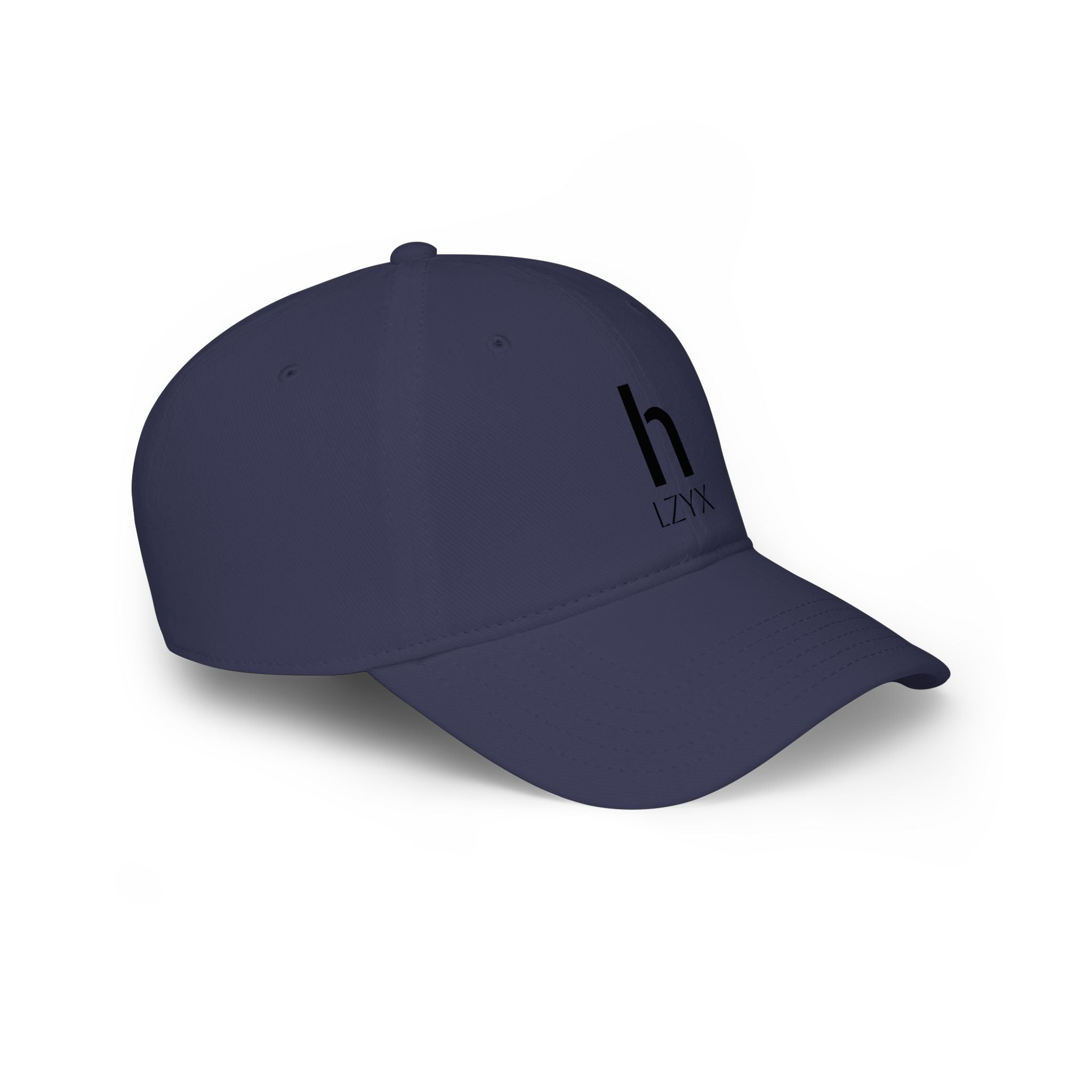 Minimal Monogram 'h LZYX' Low-Profile Baseball Cap