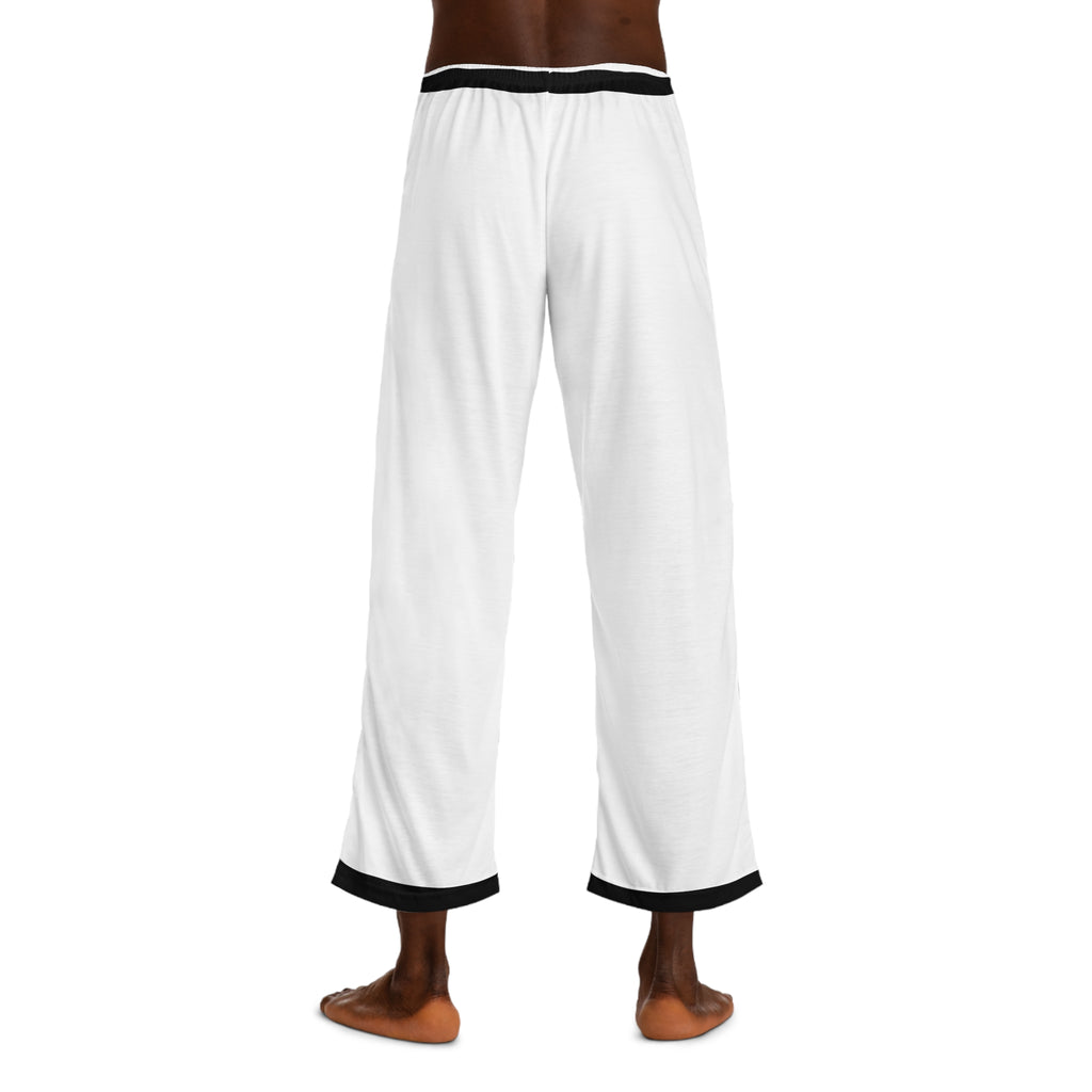 LZYX Men's Black & White Striped Lounge Pajama Pants — Minimal Athletic Sleepwear