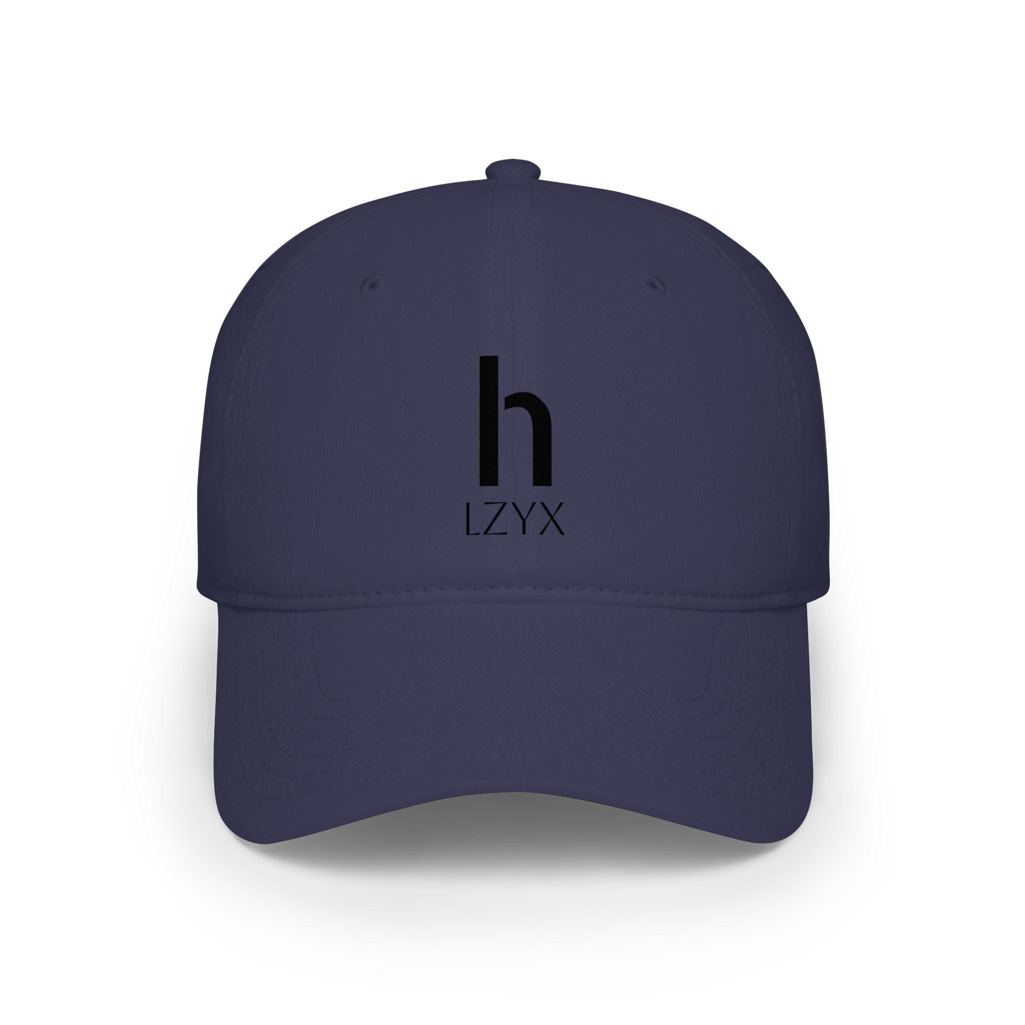 Minimal Monogram 'h LZYX' Low-Profile Baseball Cap