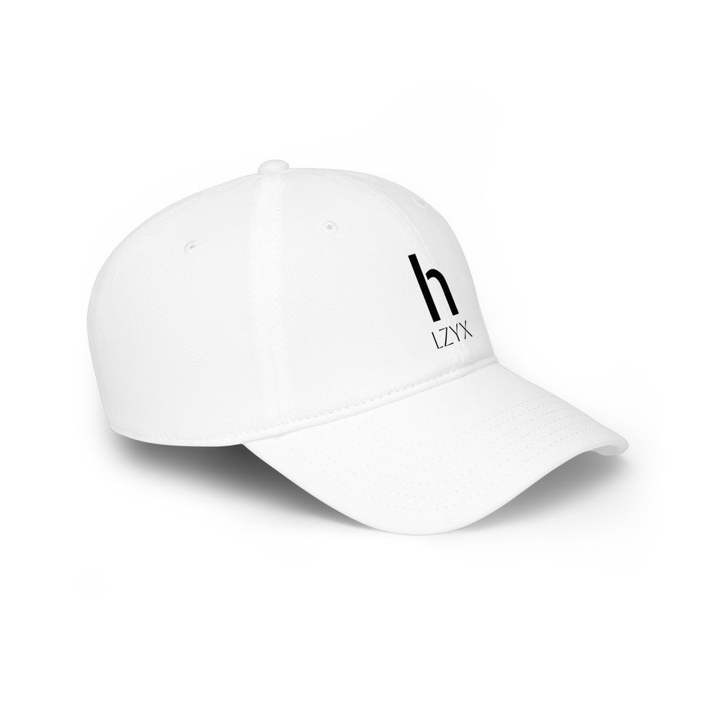 Minimal Monogram 'h LZYX' Low-Profile Baseball Cap